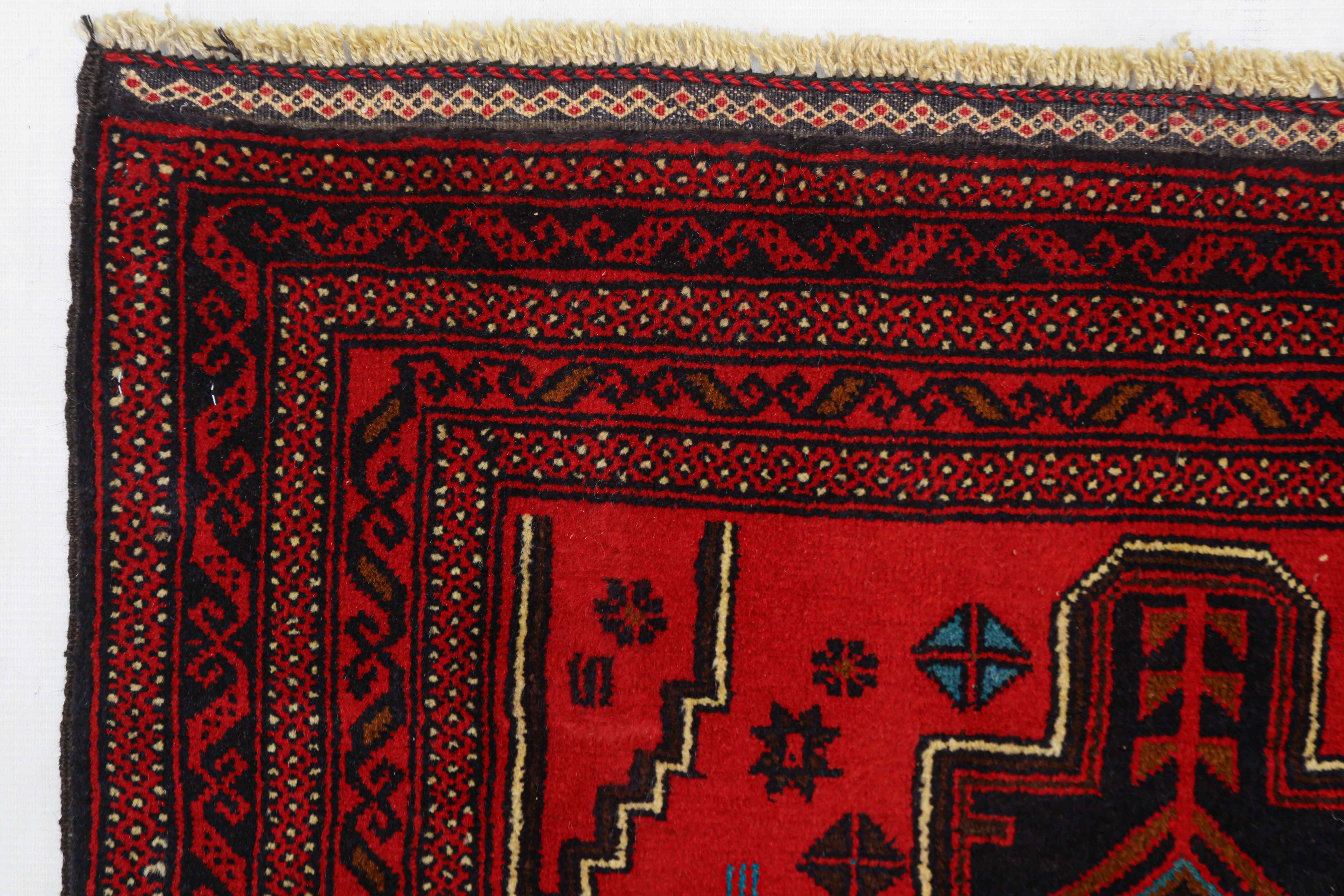 Handmade Adraskan Baluchi Afghan Rug