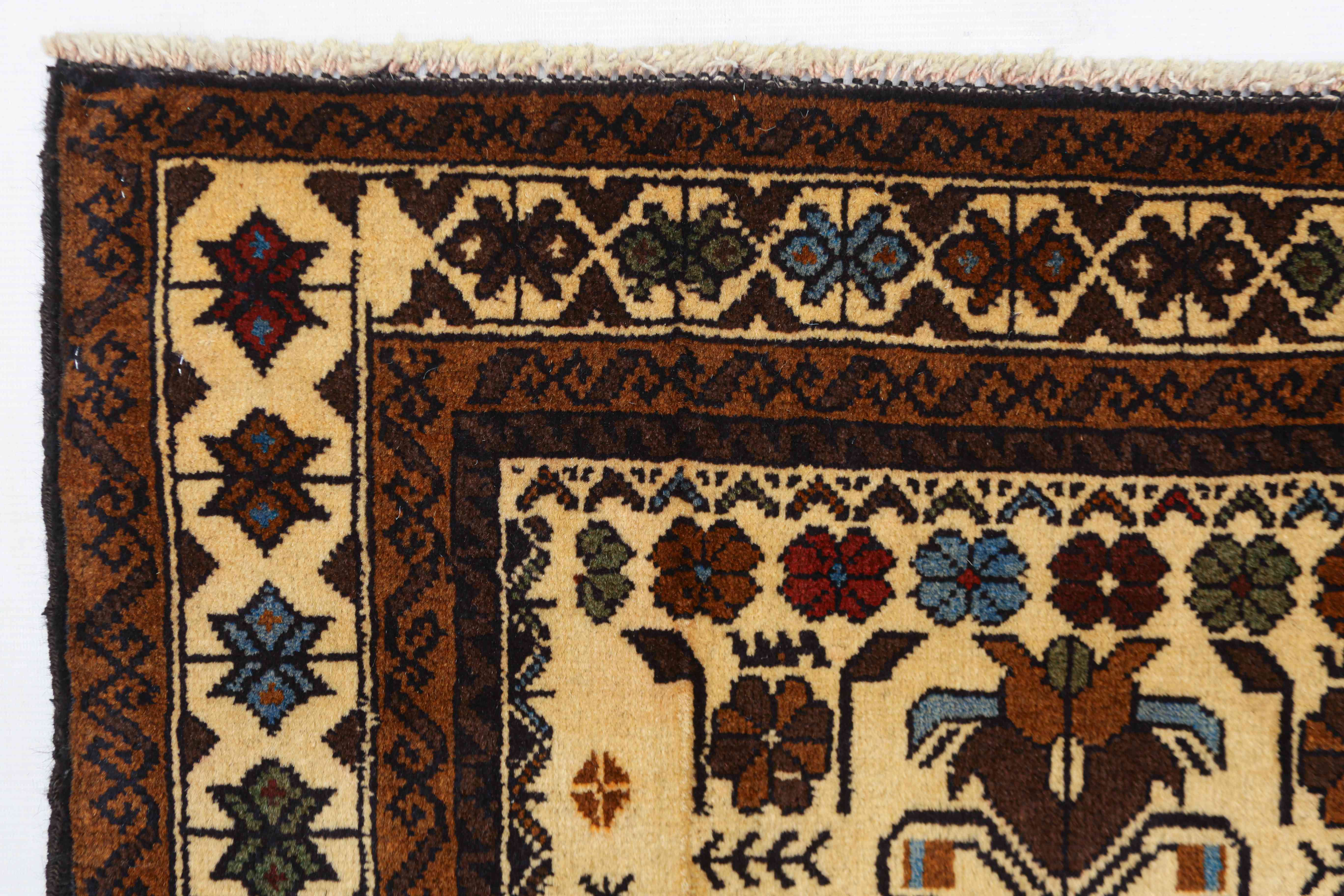 Handmade Adraskan Baluchi Afghan Rug