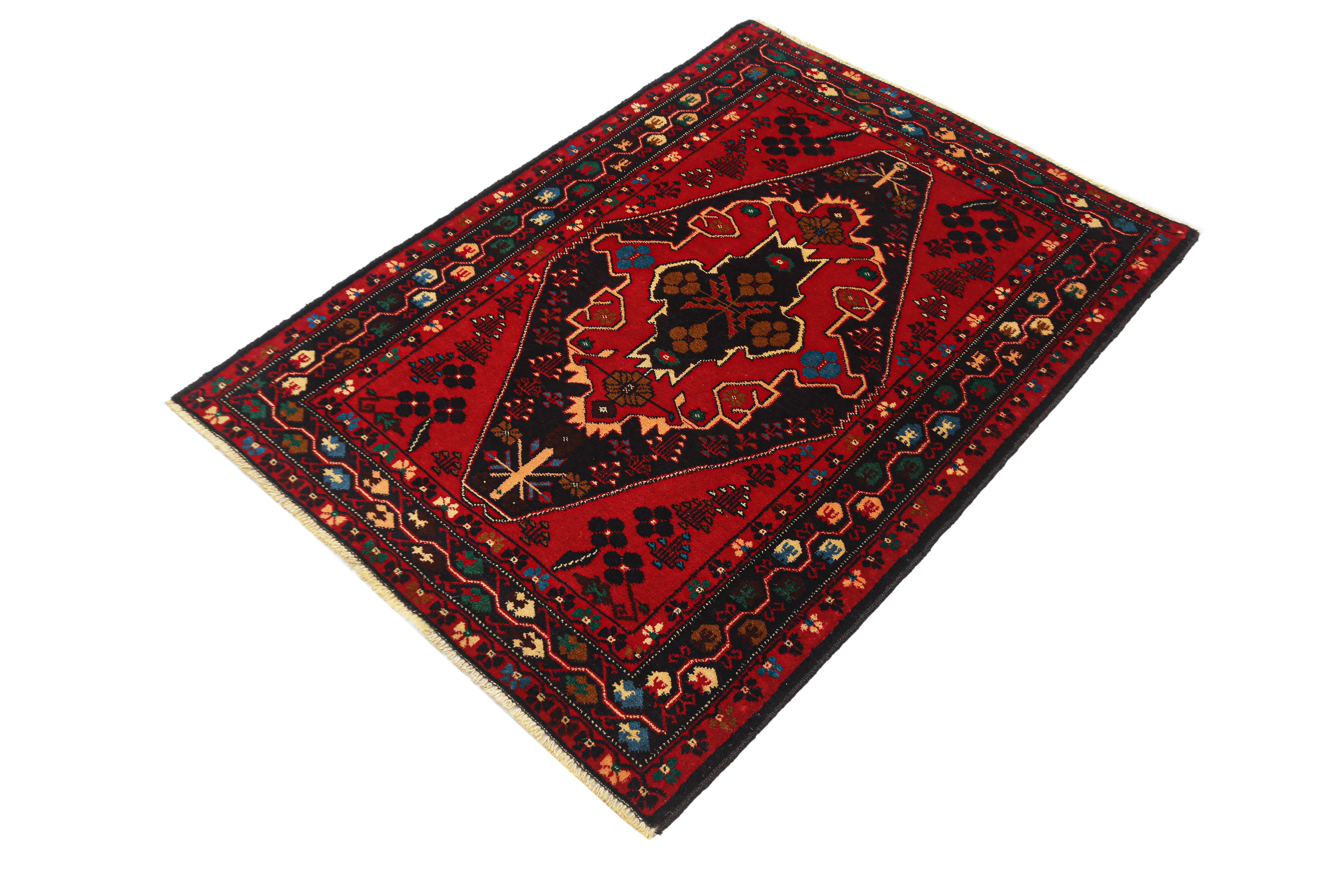 Handmade Adraskan Baluchi Afghan Rug