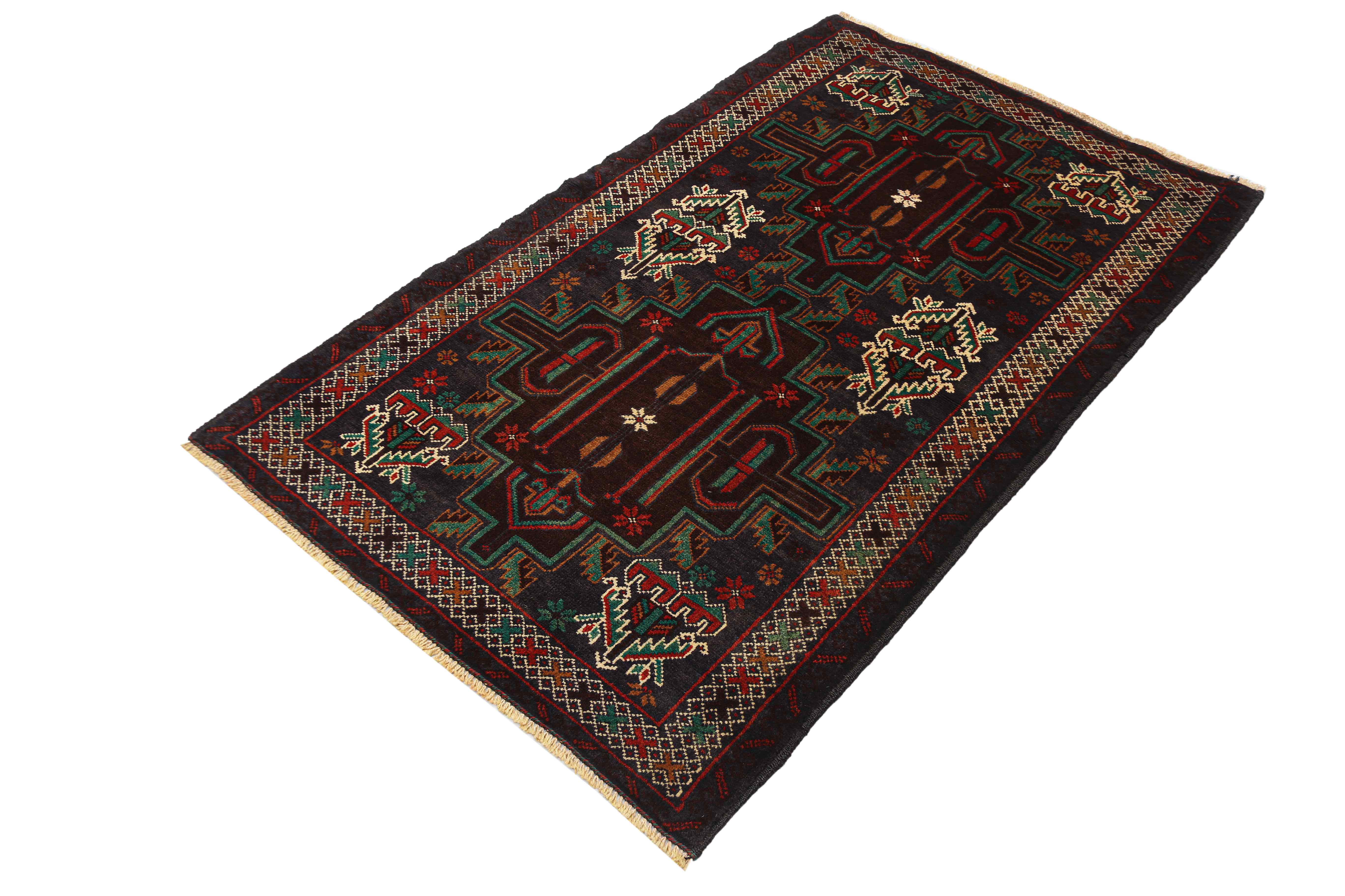 Handmade Adraskan Baluchi Afghan Rug