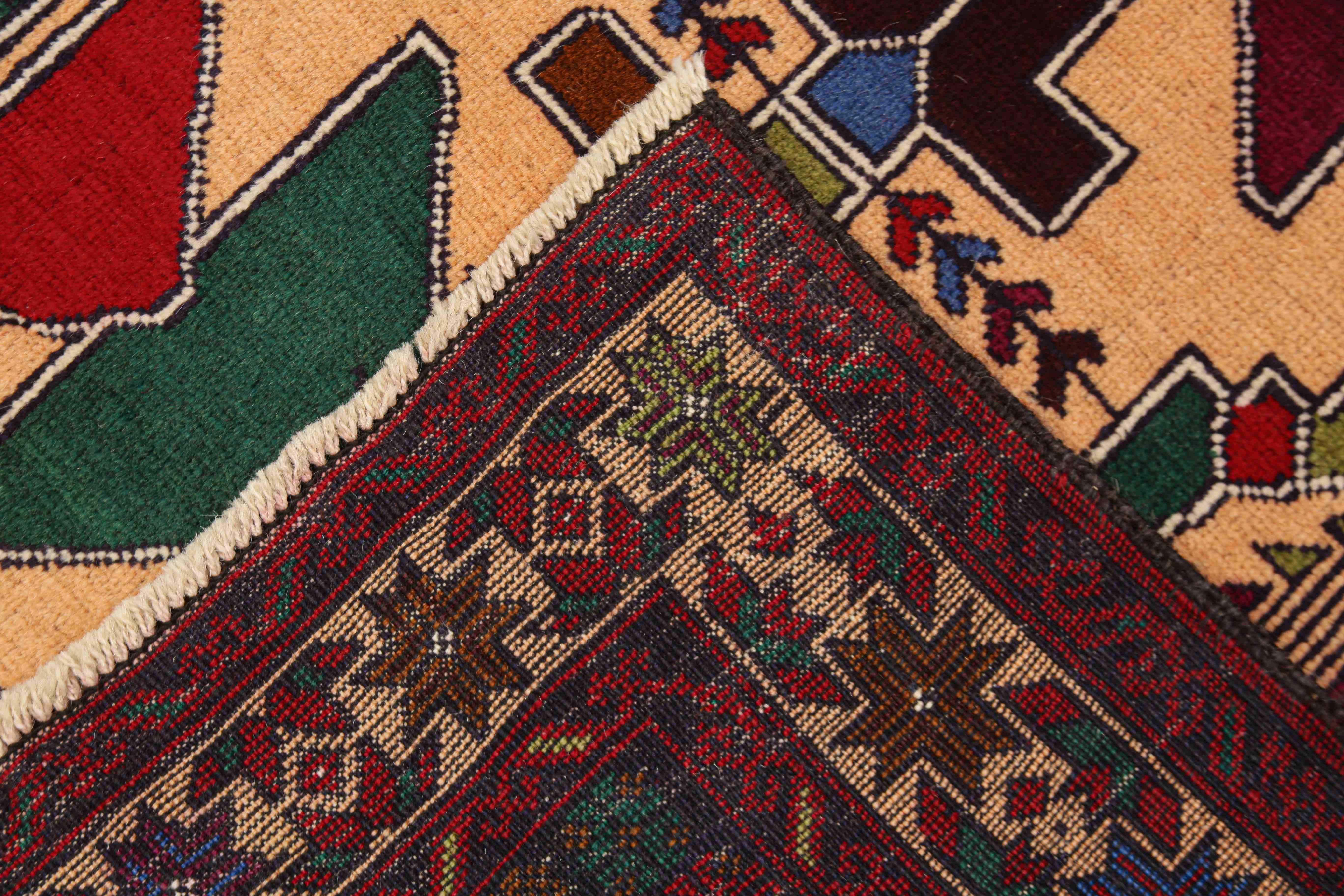 3' X 5' Ivory Handmade Adraskan Baluchi Afghan Rug Rectangular