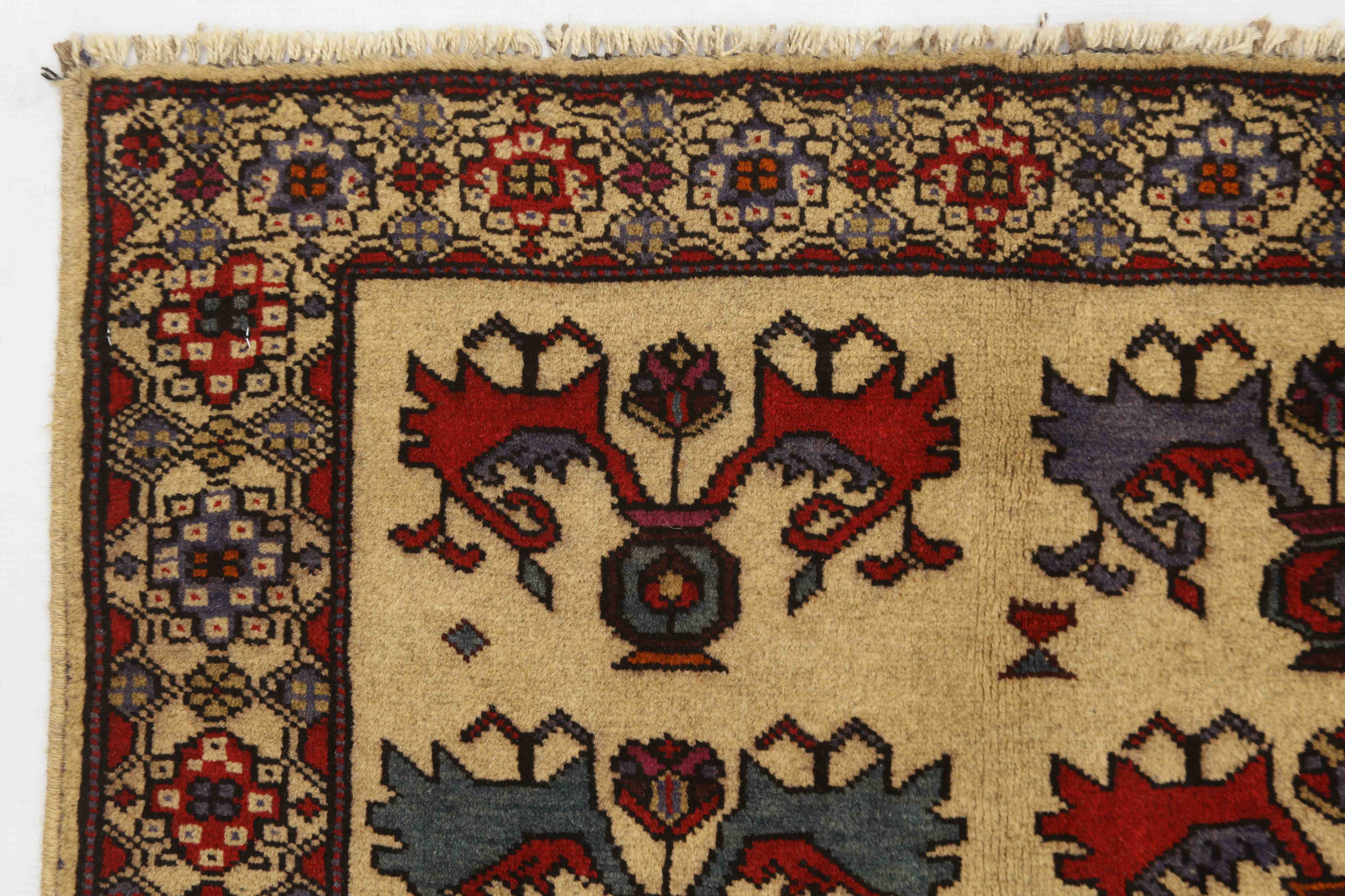 3' x 5' Natural Handmade Adraskan Baluchi Afghan Rug Rectangular