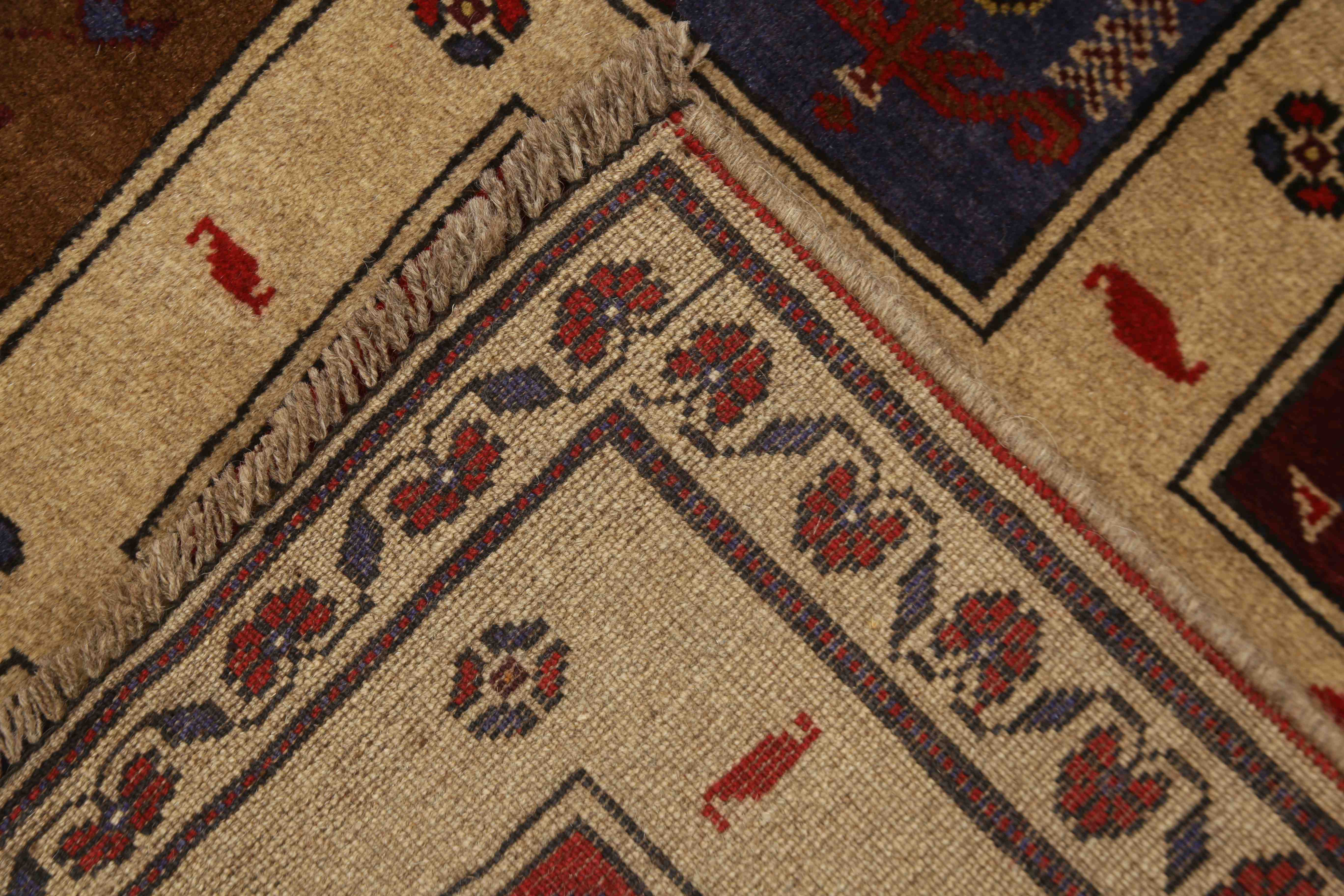 3' X 5' Natural Handmade Adraskan Baluchi Afghan Rug Rectangular