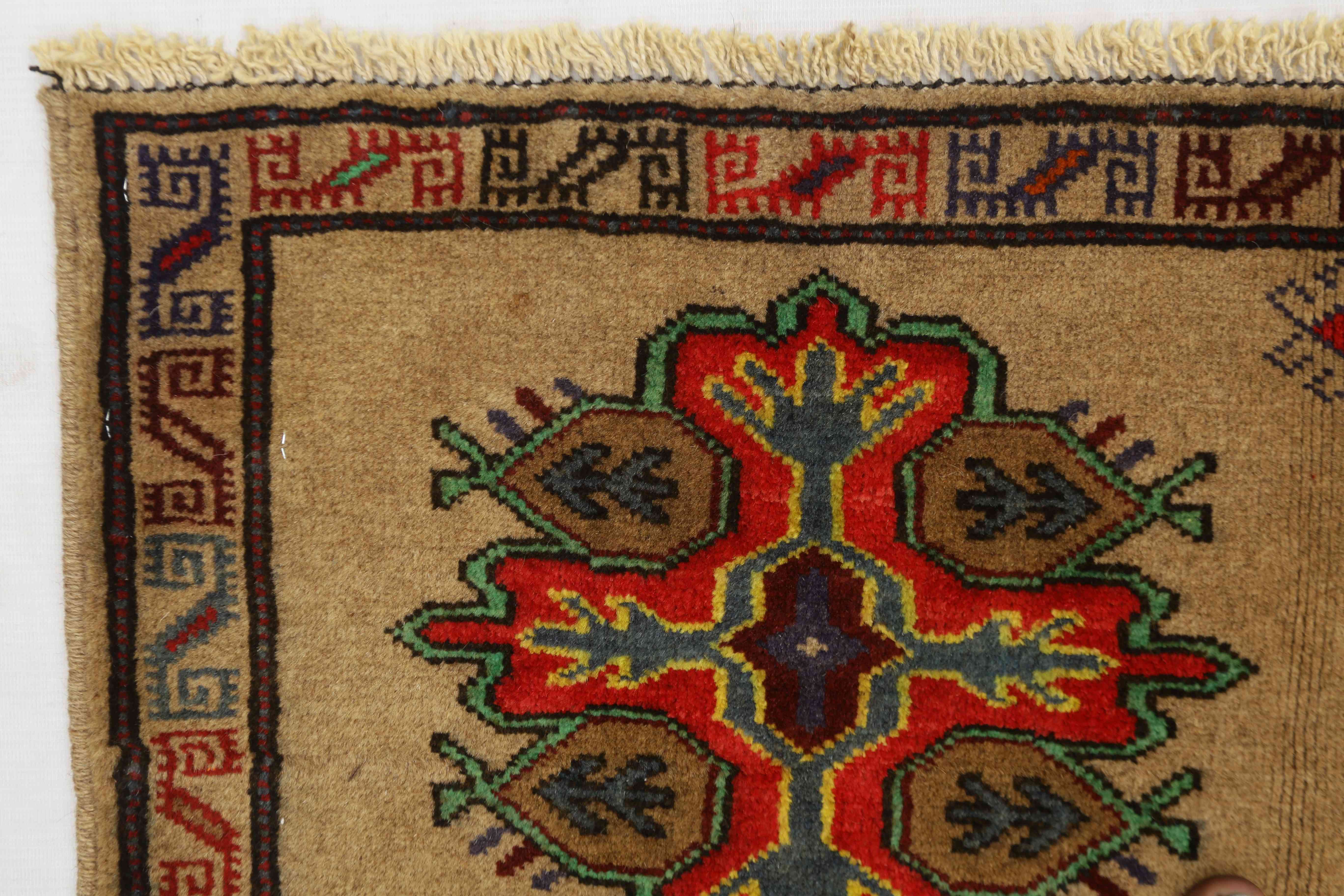 3' x 5' Natural Handmade Adraskan Baluchi Afghan Rug Rectangular