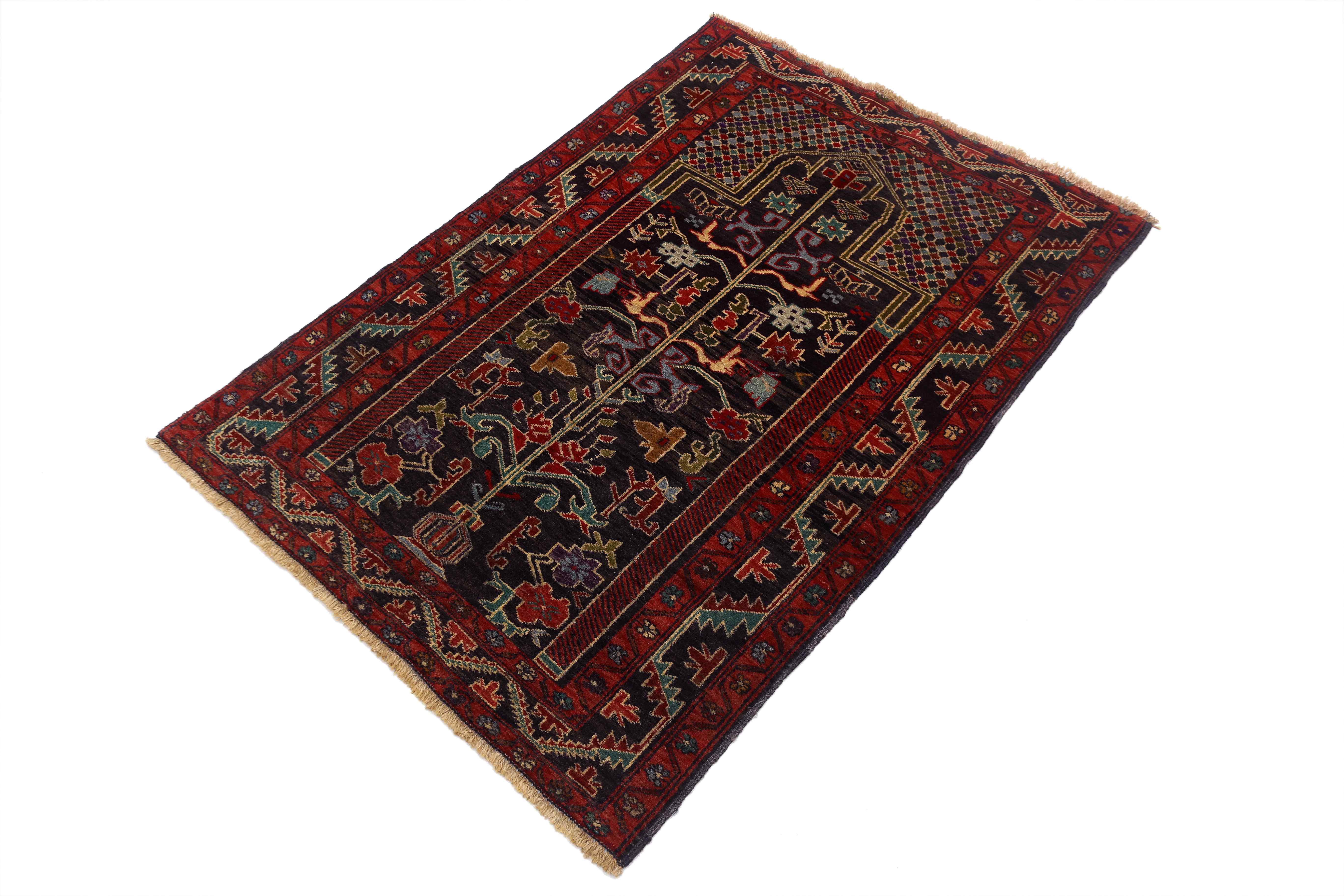 Handmade Prayer Afghan Rug