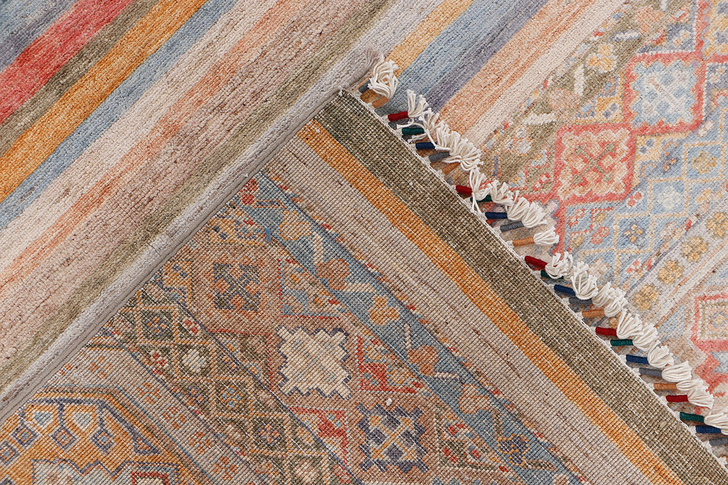 Sultani Persian Hand Knotted Wool Rug Multicolor 9' x 12'
