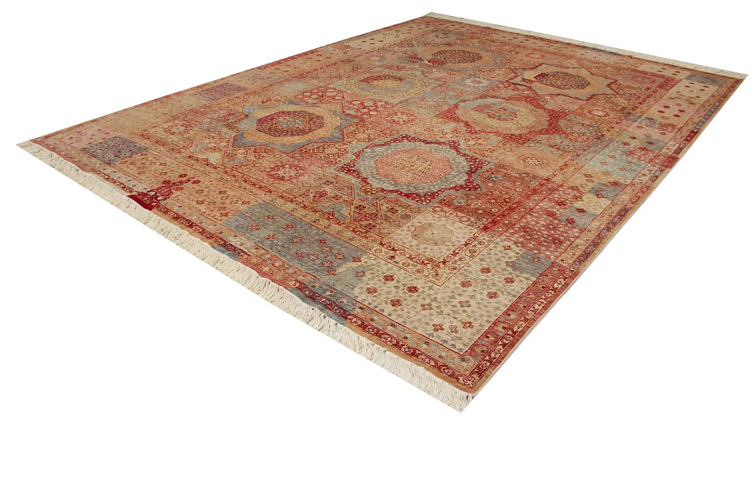 10' X 13' Multy Handmade Persian Rug MAMLUK Rectangular