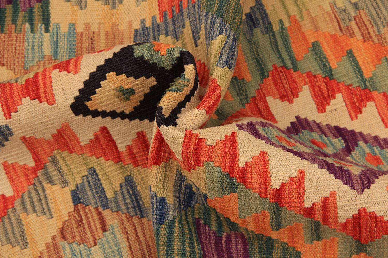 3' X 4' Multy Handmade Veggie Dye Kilim Rug Rectangular