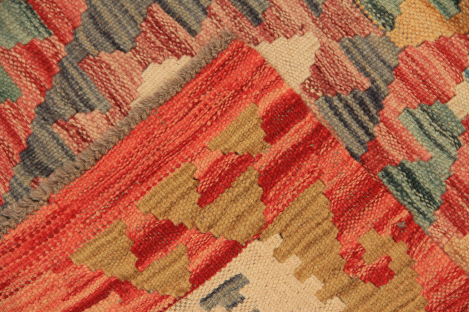 3' X 4' Multy Handmade Veggie Dye Kilim Rug Rectangular