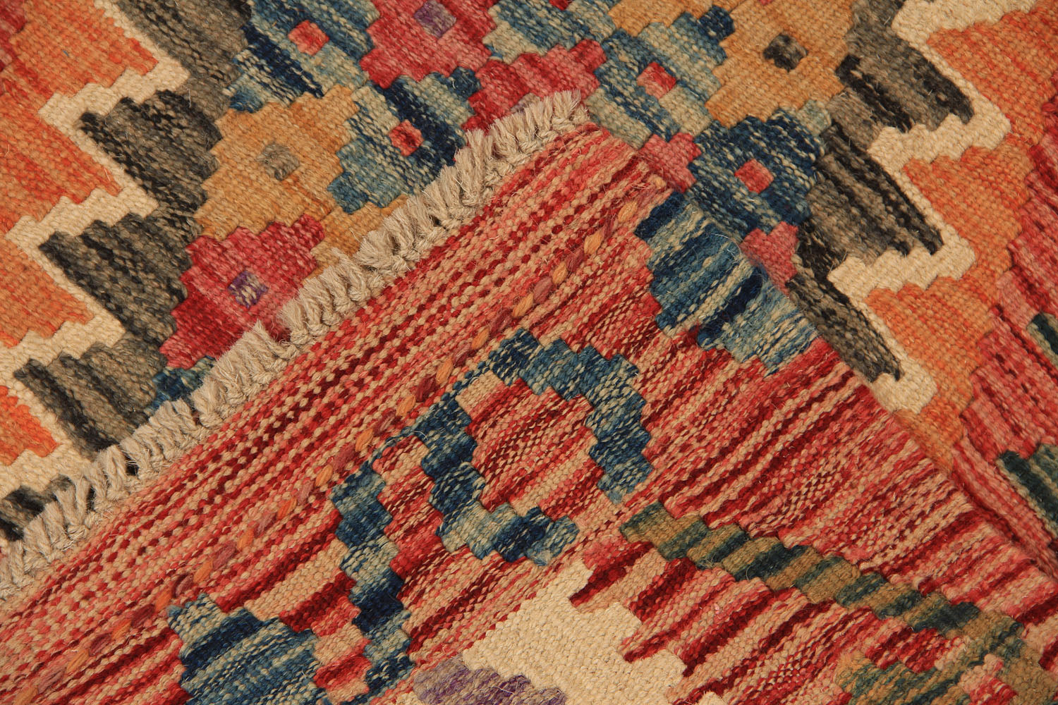 3' X 4' Multy Handmade Veggie Dye Kilim Rug Rectangular
