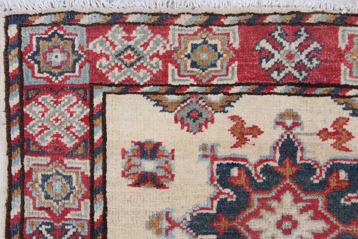 Ivory Handmade KAZAK Rug Runner
