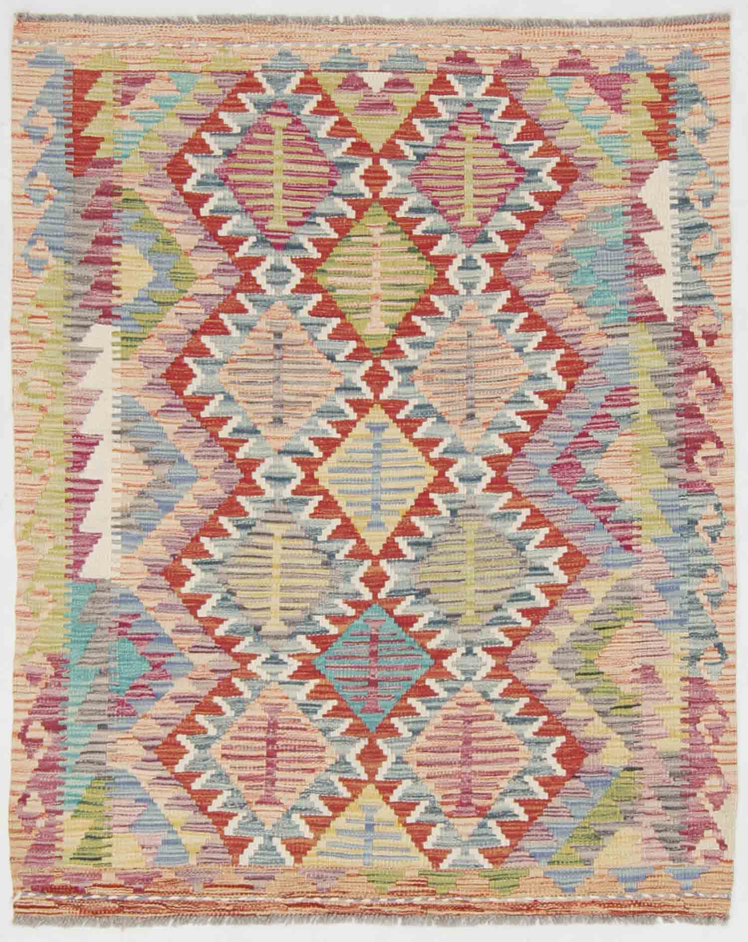 3' X 5' Multy Handmade Veggie Dye Kilim Rug Rectangular