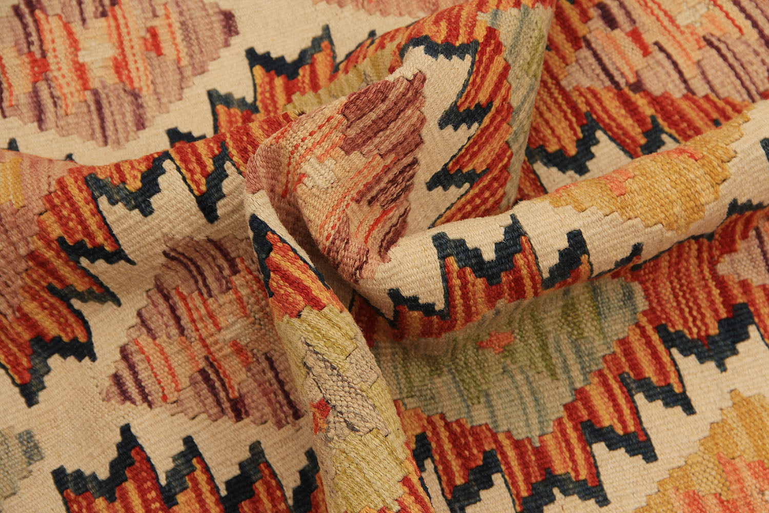 4' x 6' Multy Handmade Veggie Dye Kilim Rug Rectangular