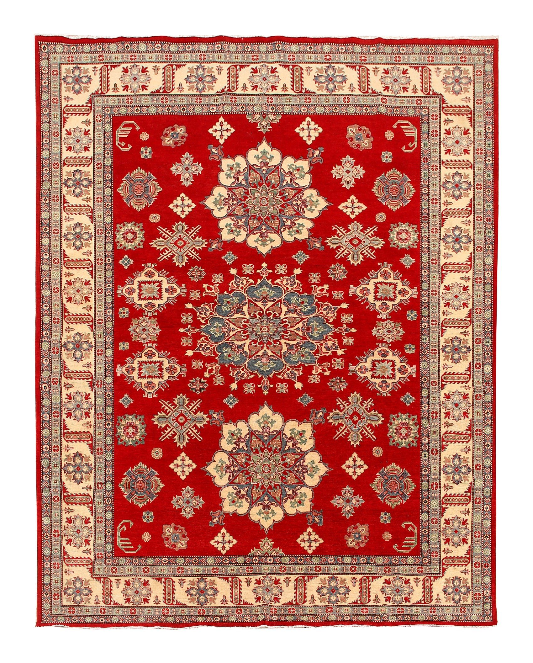 10' X 13' Red Handmade KAZAK Rug Rectangular