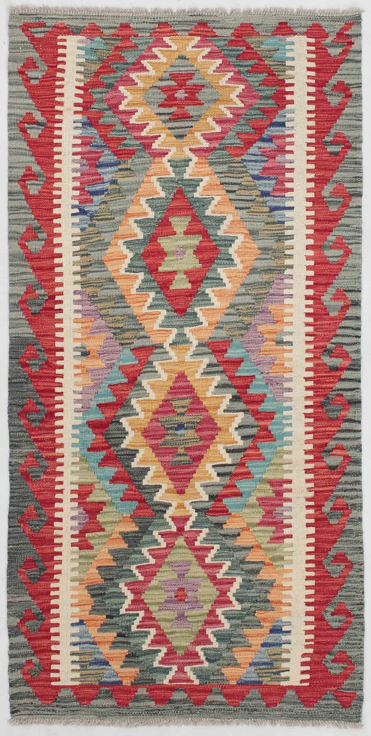 3' x 5' Multy Handmade Veggie Dye Kilim Rug Rectangular
