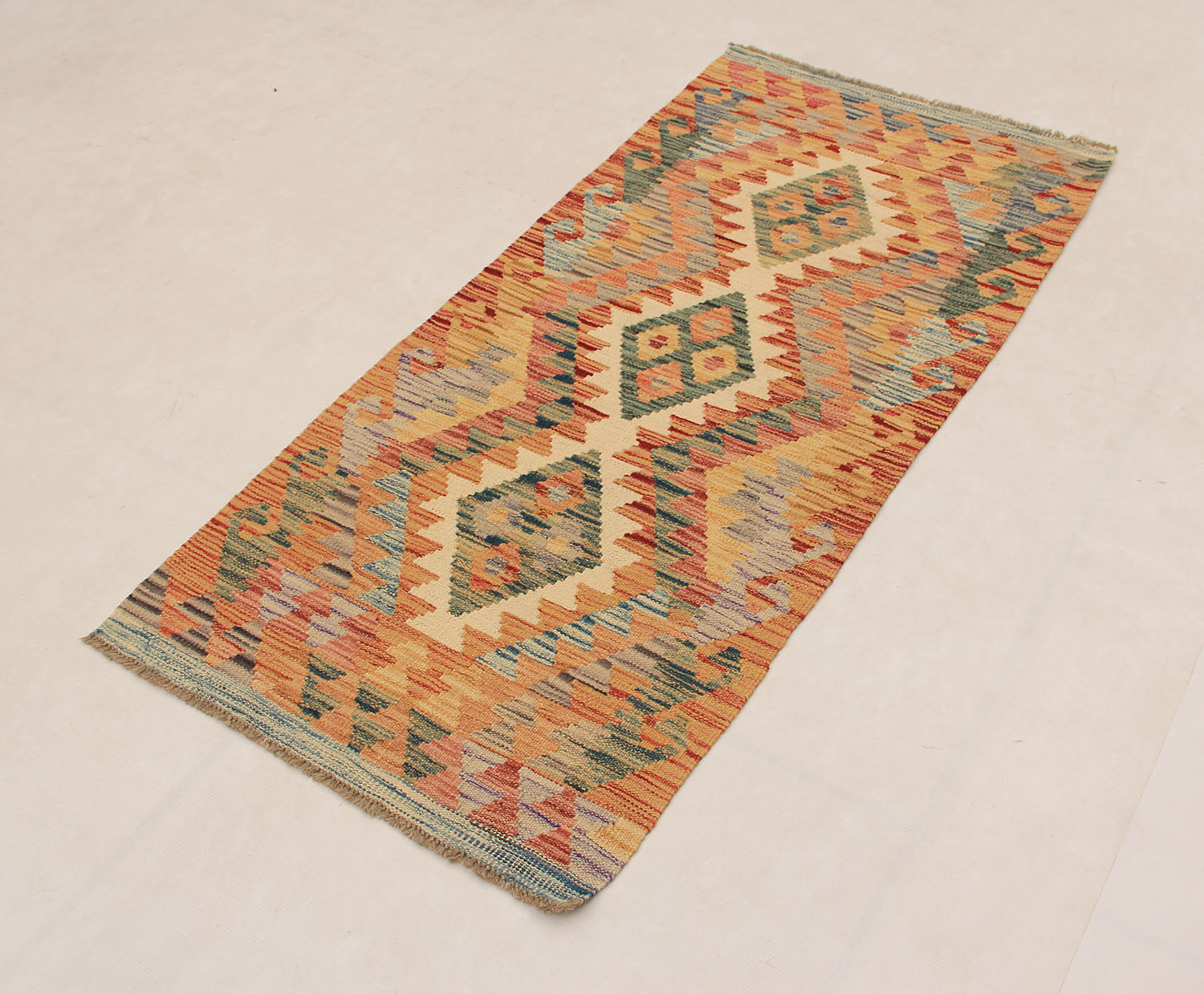 3' x 5' Multy Handmade Veggie Dye Kilim Rug Rectangular