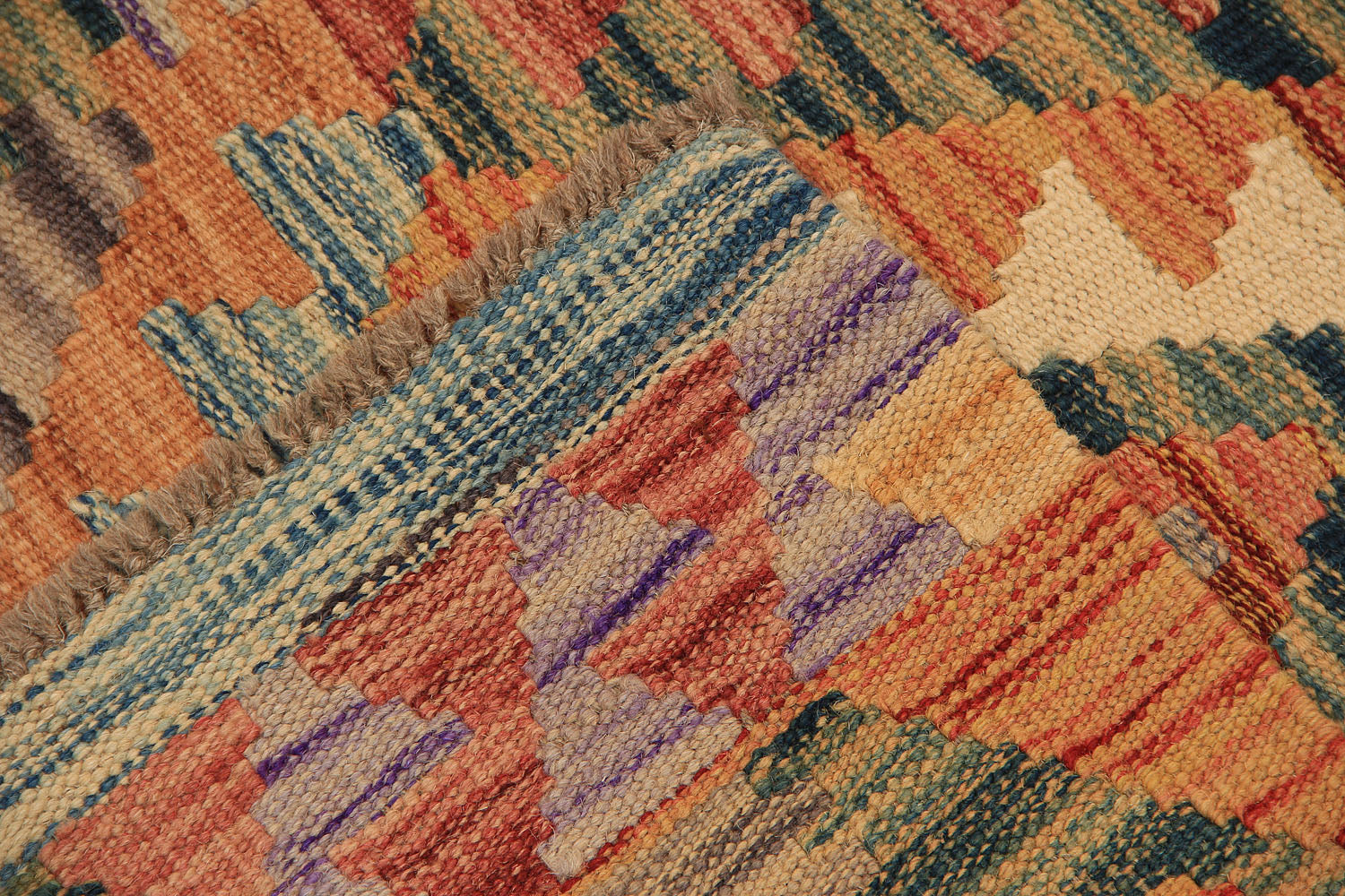 3' x 5' Multy Handmade Veggie Dye Kilim Rug Rectangular