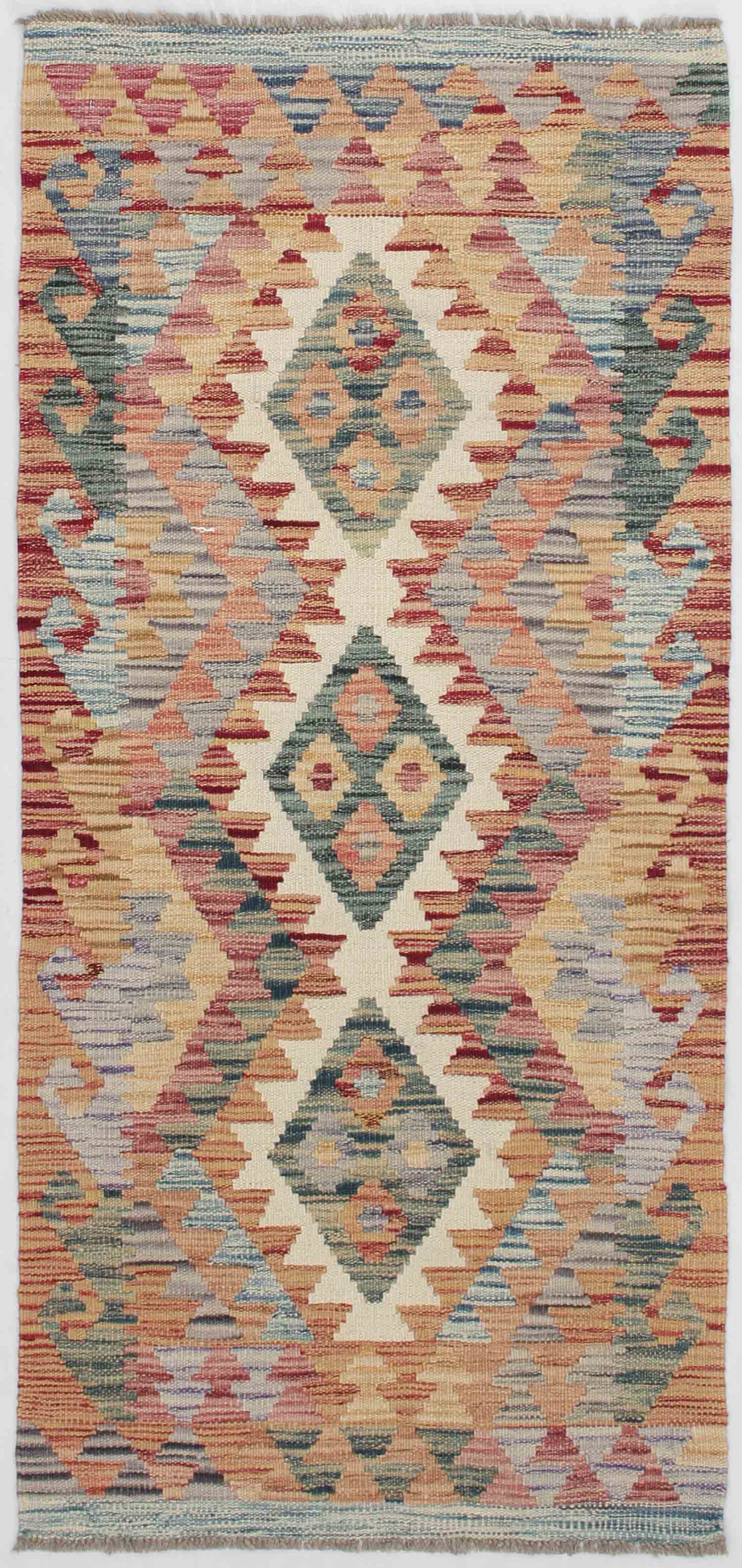 3' x 5' Multy Handmade Veggie Dye Kilim Rug Rectangular