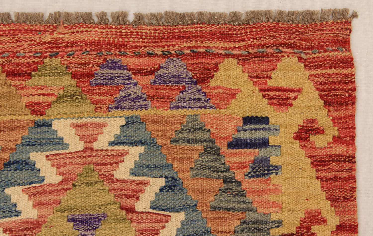 2' X 5' Multy Handmade Veggie Dye Kilim Rug Rectangular