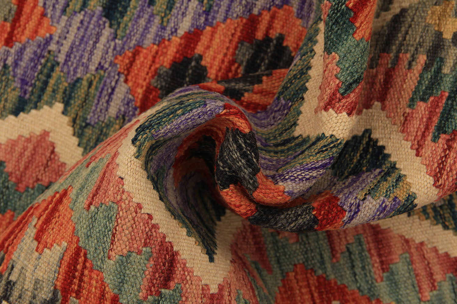 2' X 5' Multy Handmade Veggie Dye Kilim Rug Rectangular