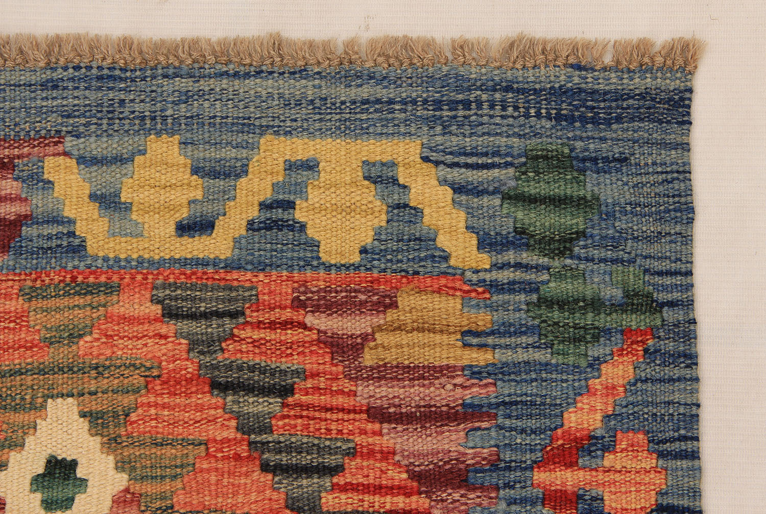 2' X 5' Multy Handmade Veggie Dye Kilim Rug Rectangular