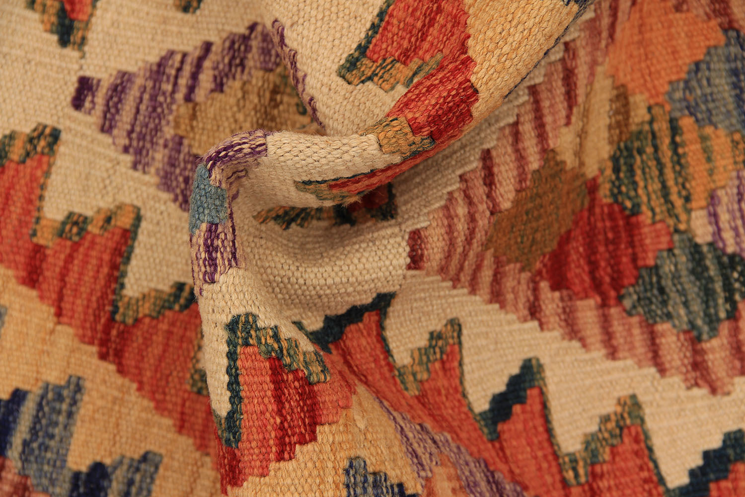 2' 6" x 6' Multy Handmade Veggie Dye Kilim Rug Runner