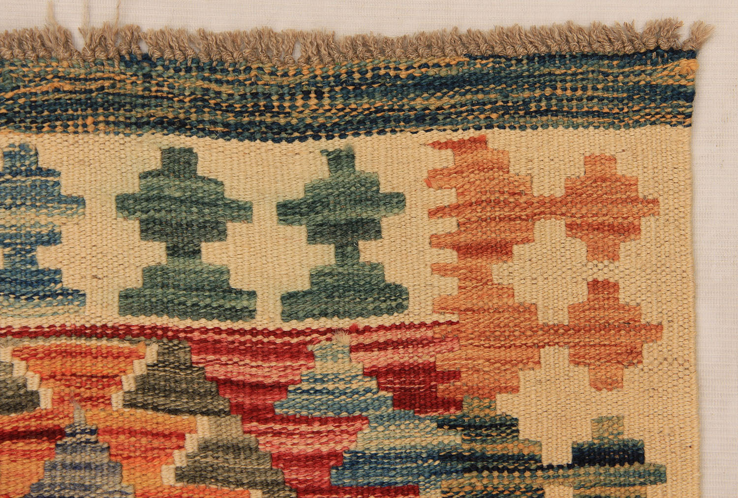 2' 6" x 6' Multy Handmade Veggie Dye Kilim Rug Runner
