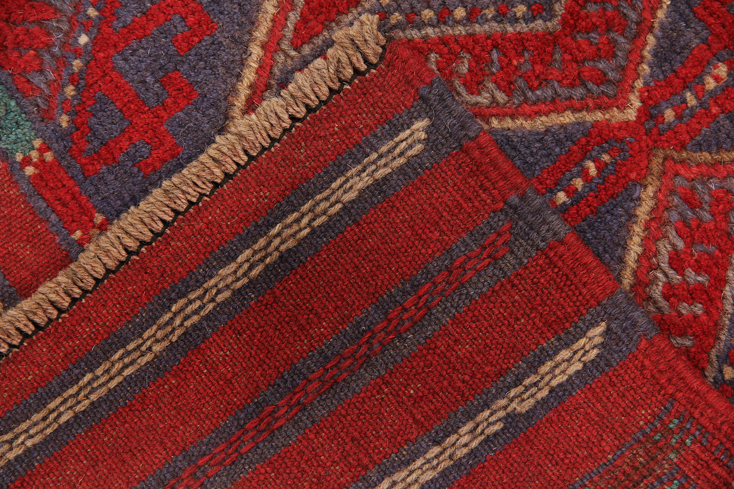 2' 6" x 8' Multy Handmade Mashwani Afghan Rug Runner