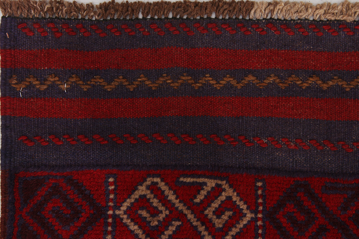 2' 6" x 8' Multy Handmade Mashwani Afghan Rug Runner