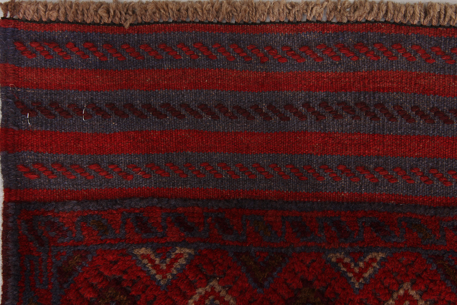 2' 6" X 9' Multy Handmade Mashwani Afghan Rug Runner