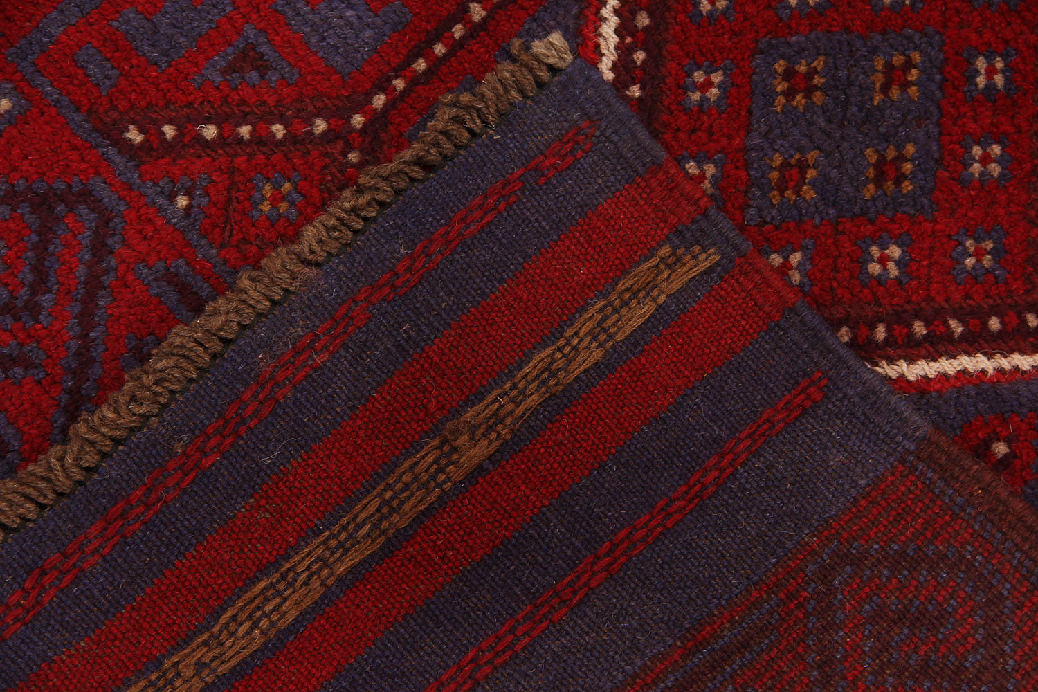 2' 6" X 9' Multy Handmade Mashwani Afghan Rug Runner