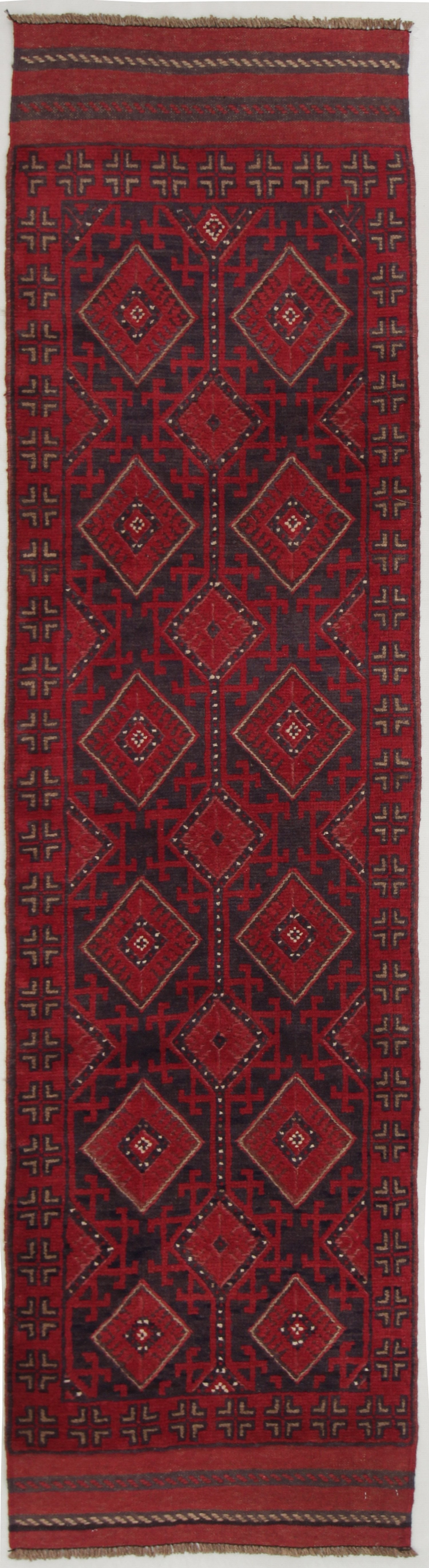 2' 6" x 8' Multy Handmade Mashwani Afghan Rug Runner