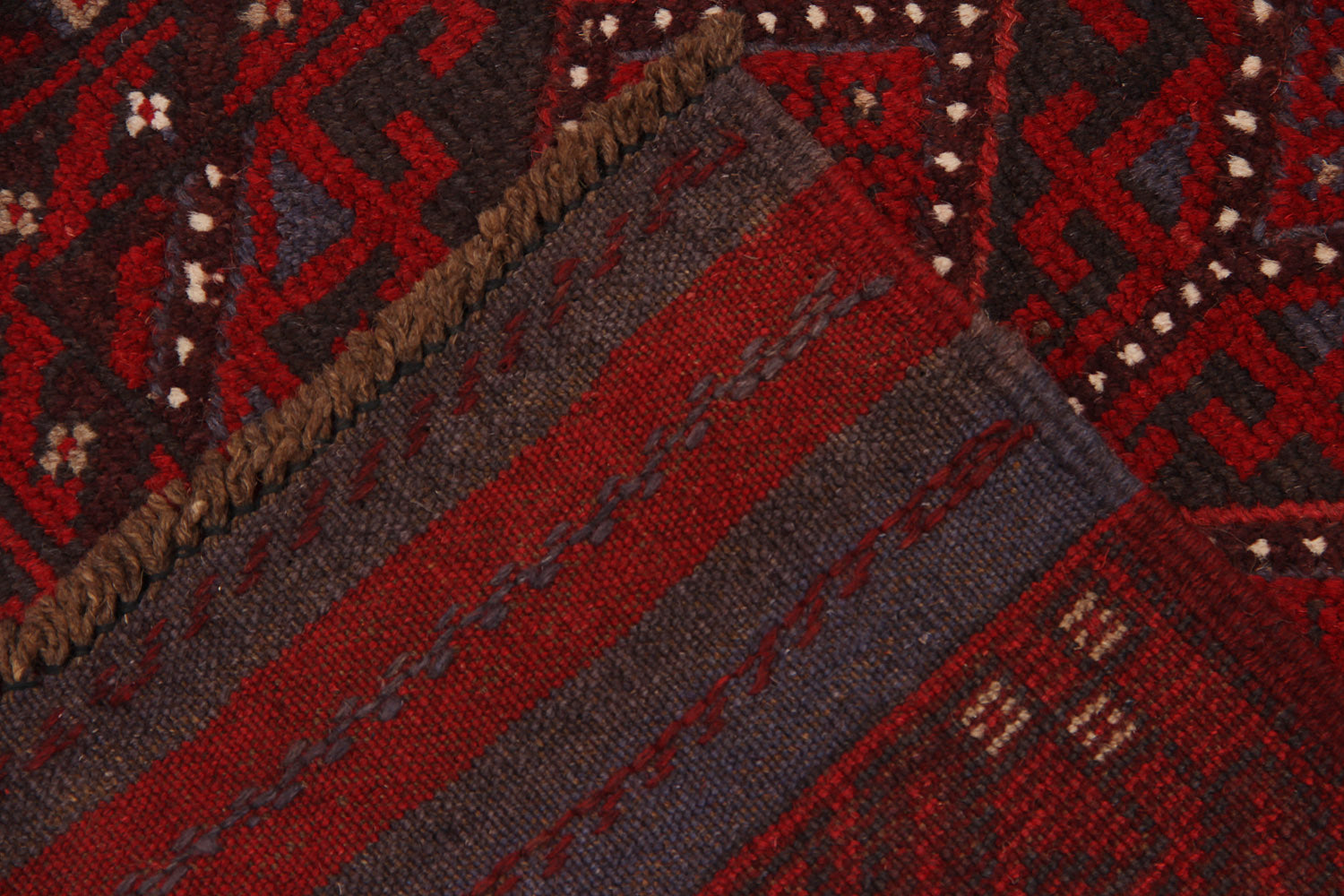 2' 6" x 8' Multy Handmade Mashwani Afghan Rug Runner