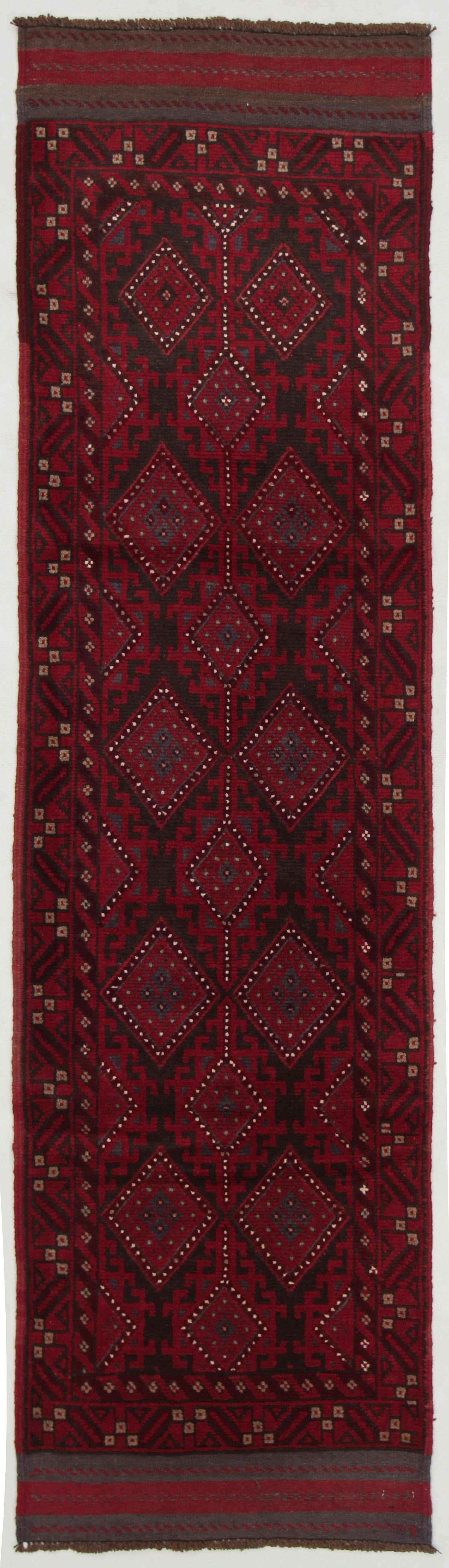 2' 6" x 8' Multy Handmade Mashwani Afghan Rug Runner