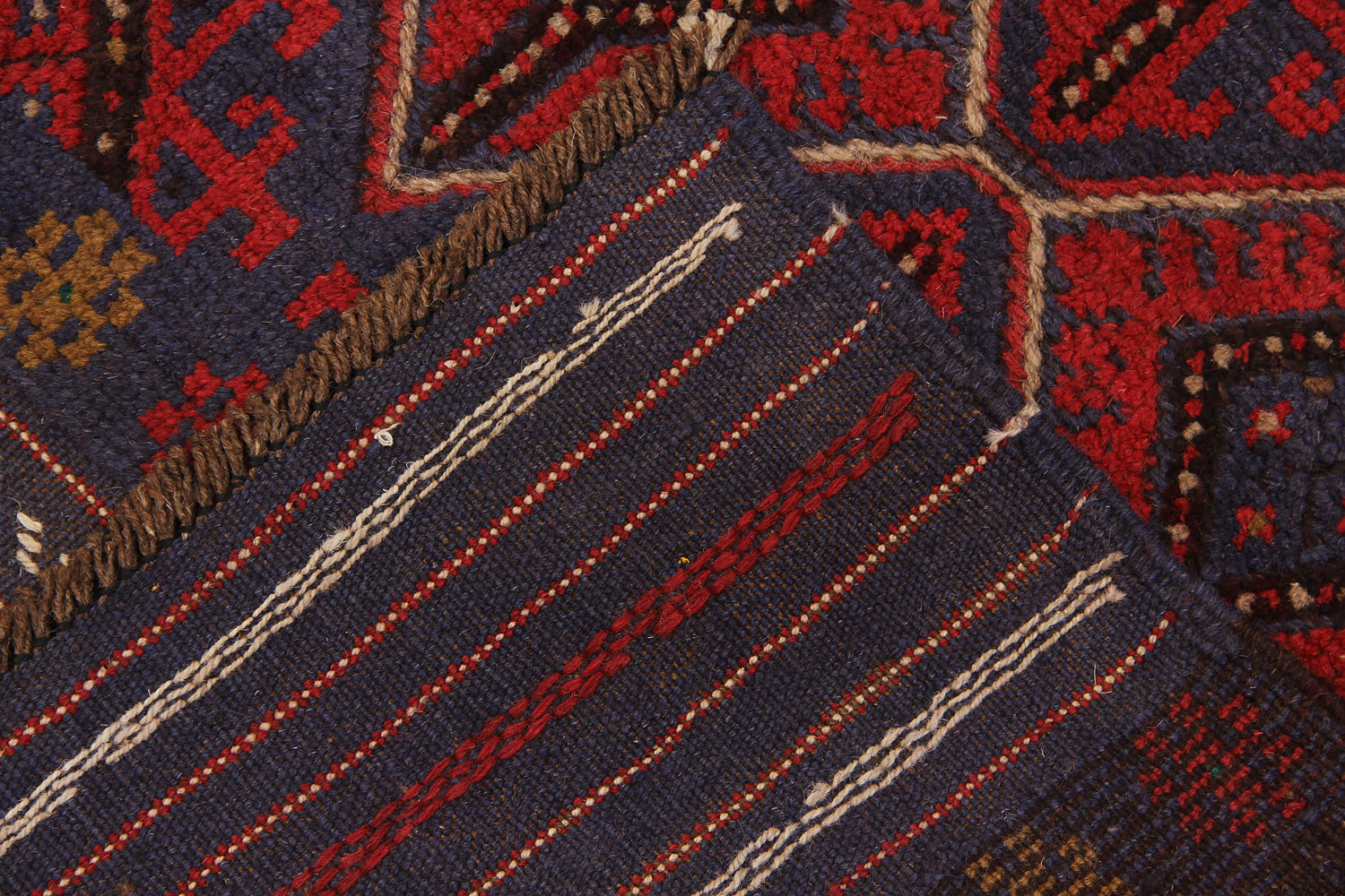 2' 6" x 8' Multy Handmade Mashwani Afghan Rug Runner