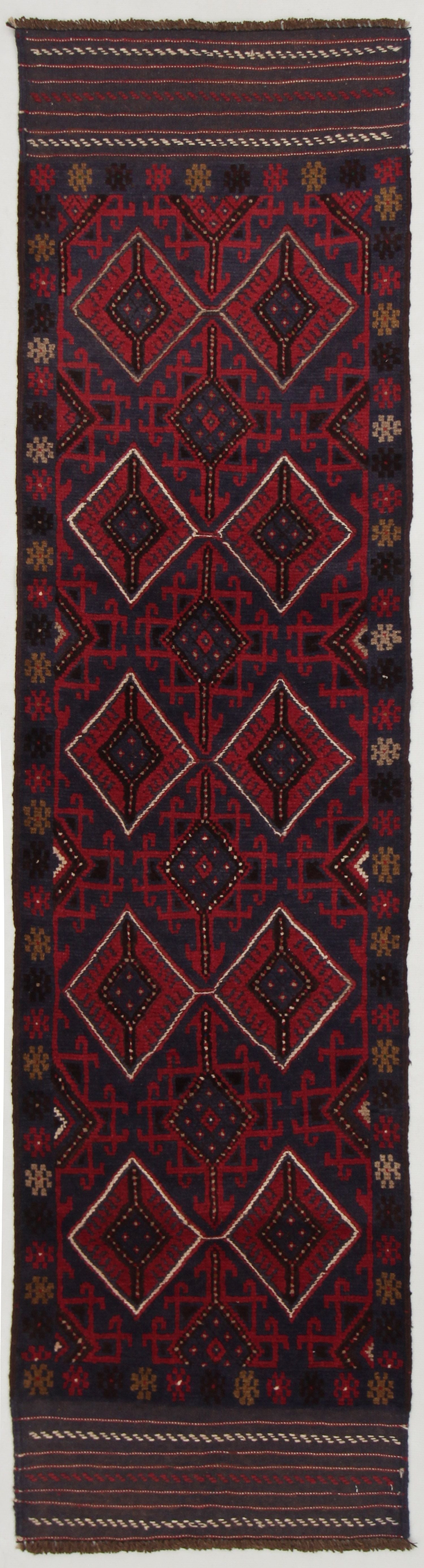 2' 6" x 8' Multy Handmade Mashwani Afghan Rug Runner