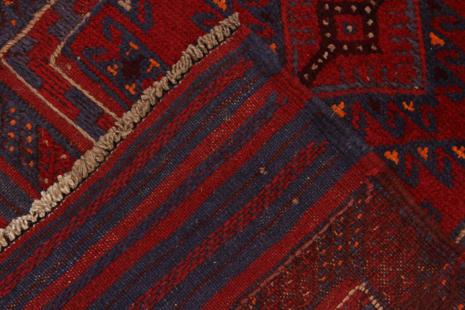 2' 6" x 8' Multy Handmade Mashwani Afghan Rug Runner