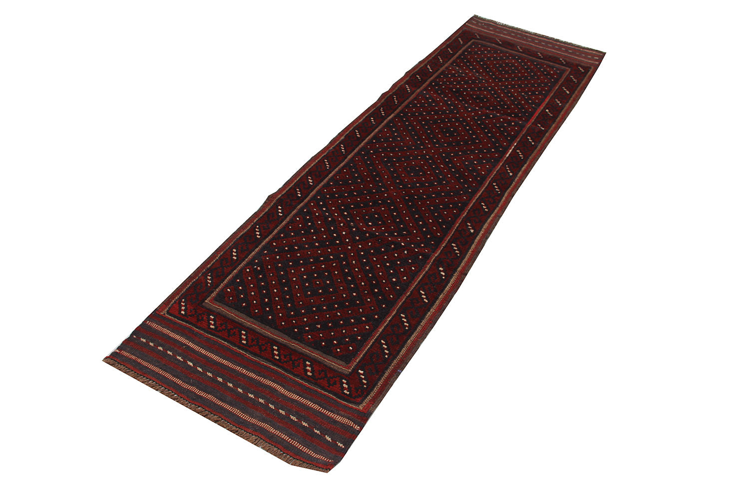 2' 6" x 8' Multy Handmade Mashwani Afghan Rug Runner