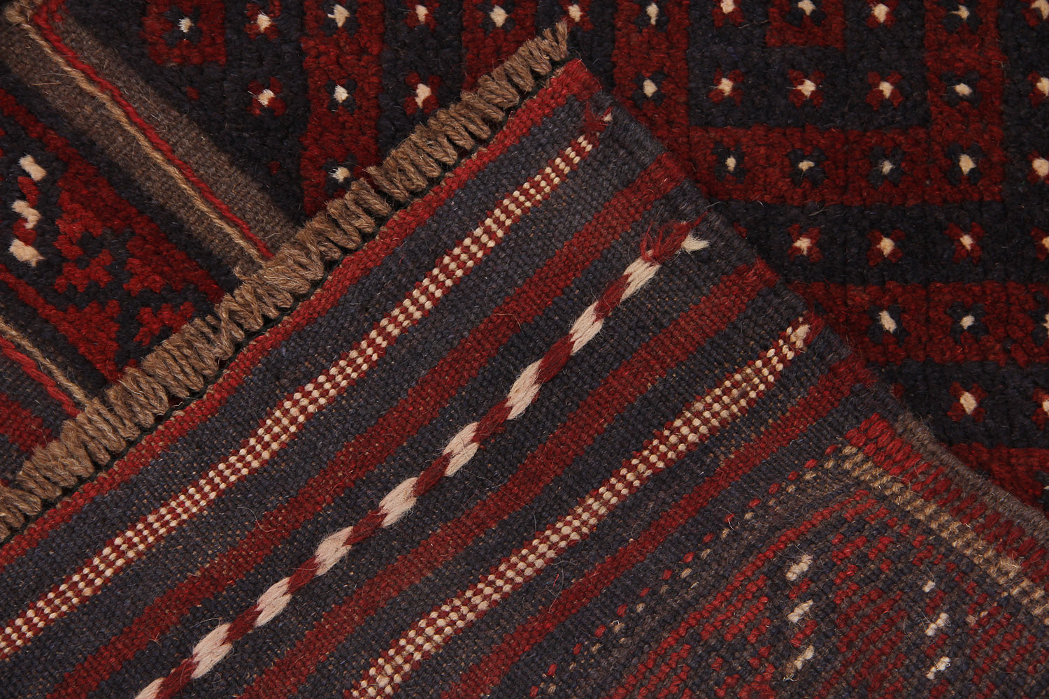2' 6" x 8' Multy Handmade Mashwani Afghan Rug Runner