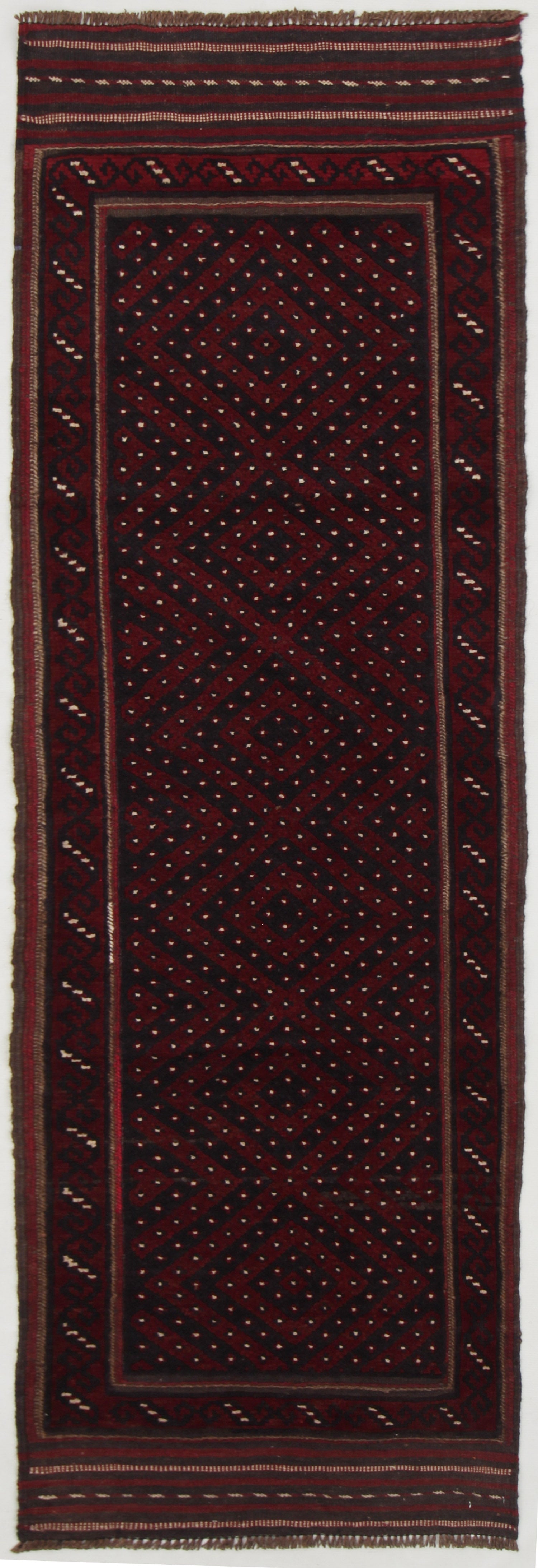 2' 6" x 8' Multy Handmade Mashwani Afghan Rug Runner