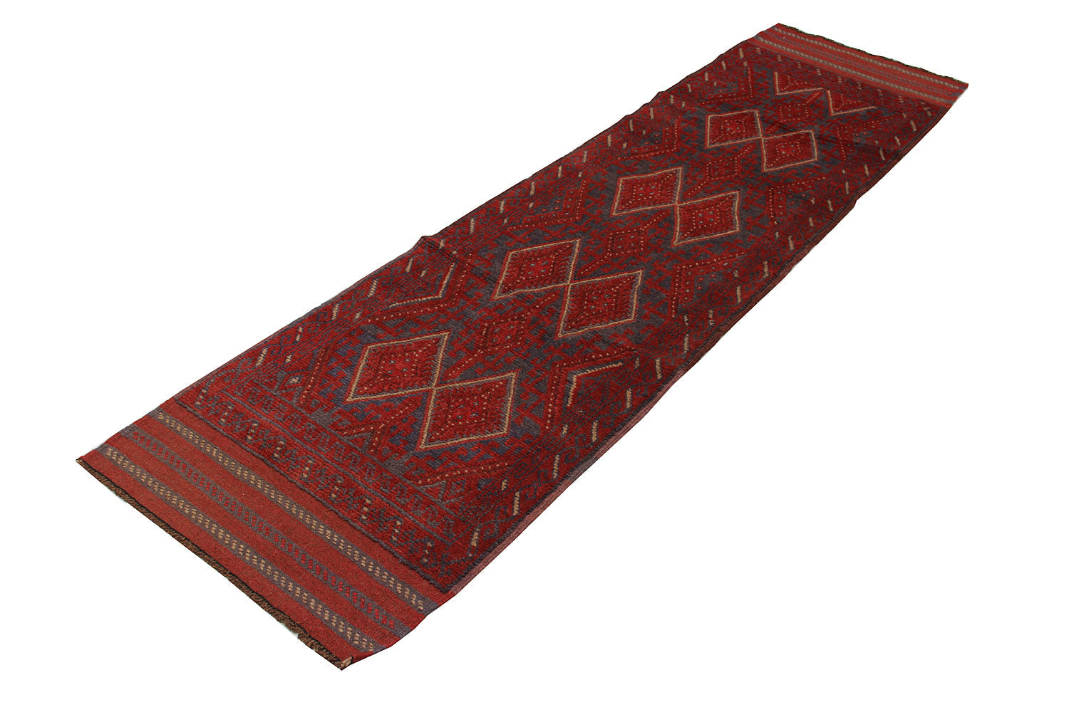 2' 6" x 8' Multy Handmade Mashwani Afghan Rug Runner