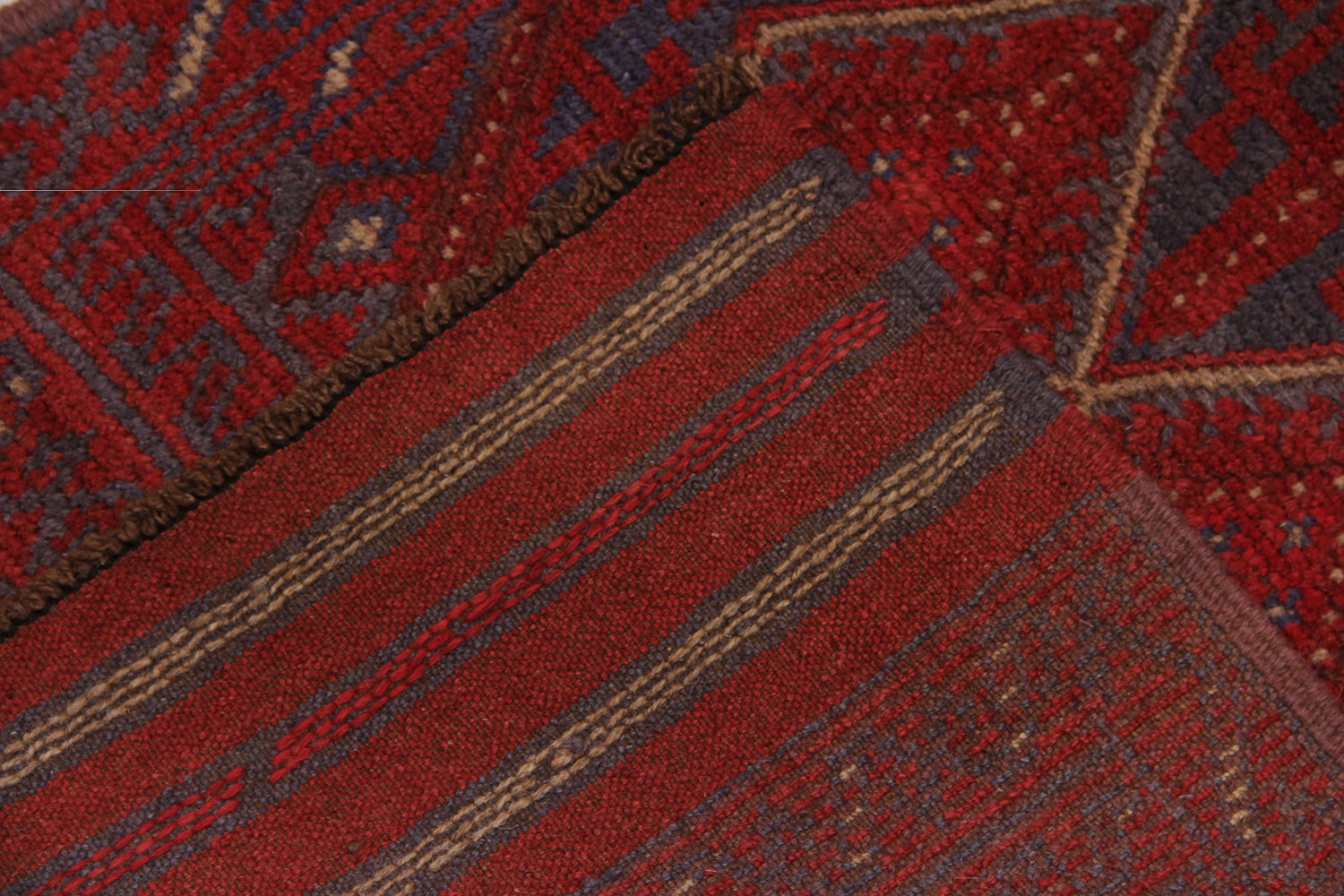 2' 6" x 8' Multy Handmade Mashwani Afghan Rug Runner