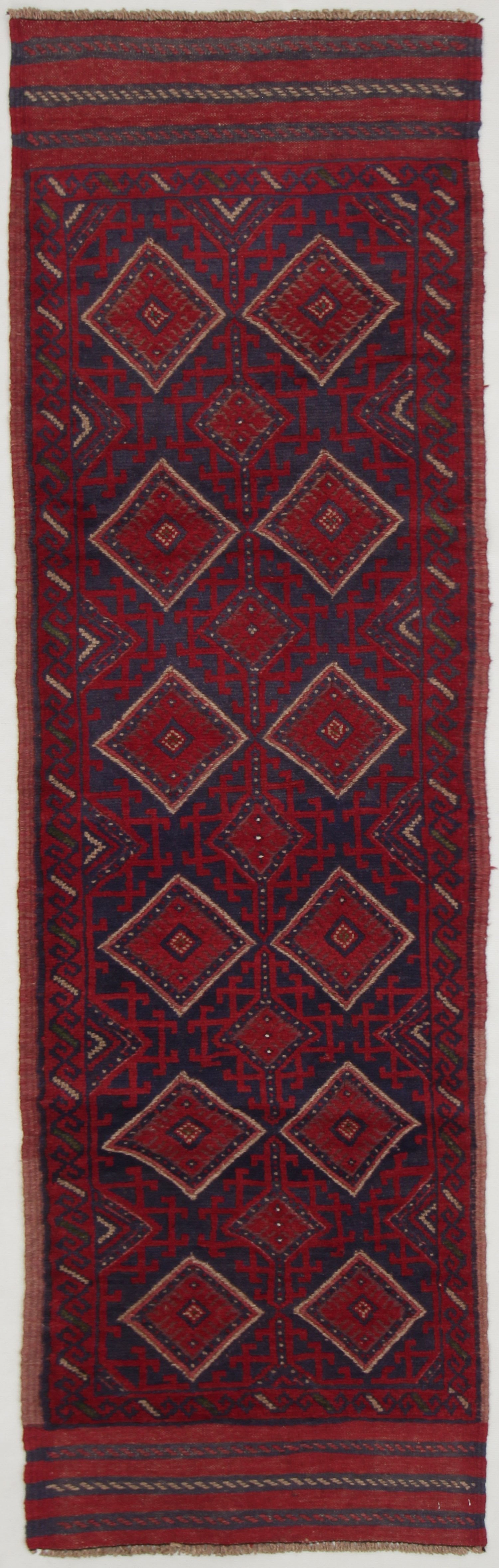 2' 6" x 8' Multy Handmade Mashwani Afghan Rug Runner
