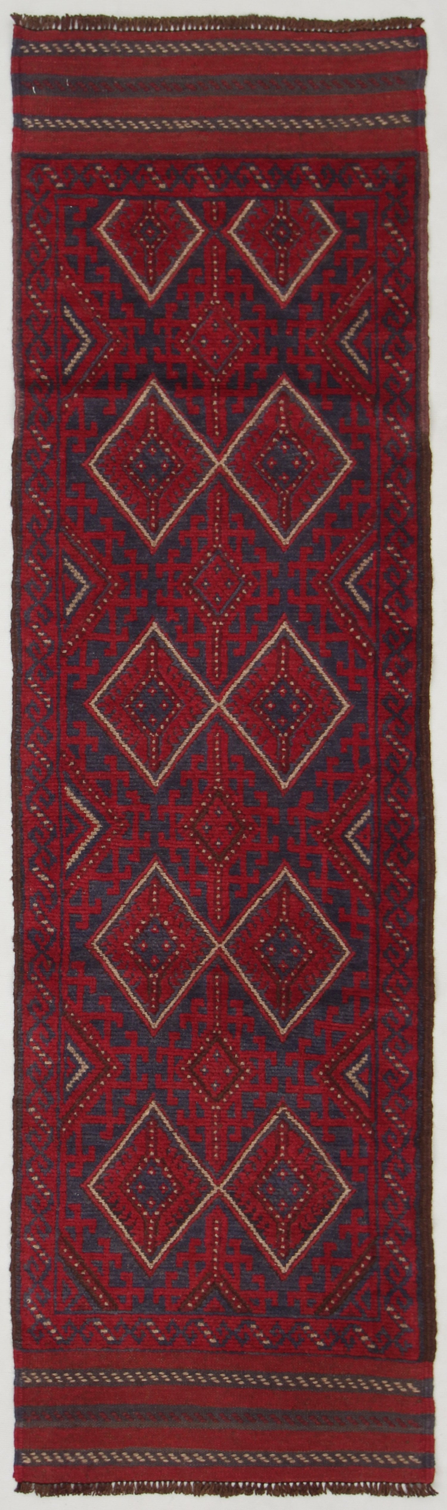 2' 6" x 8' Multy Handmade Mashwani Afghan Rug Runner