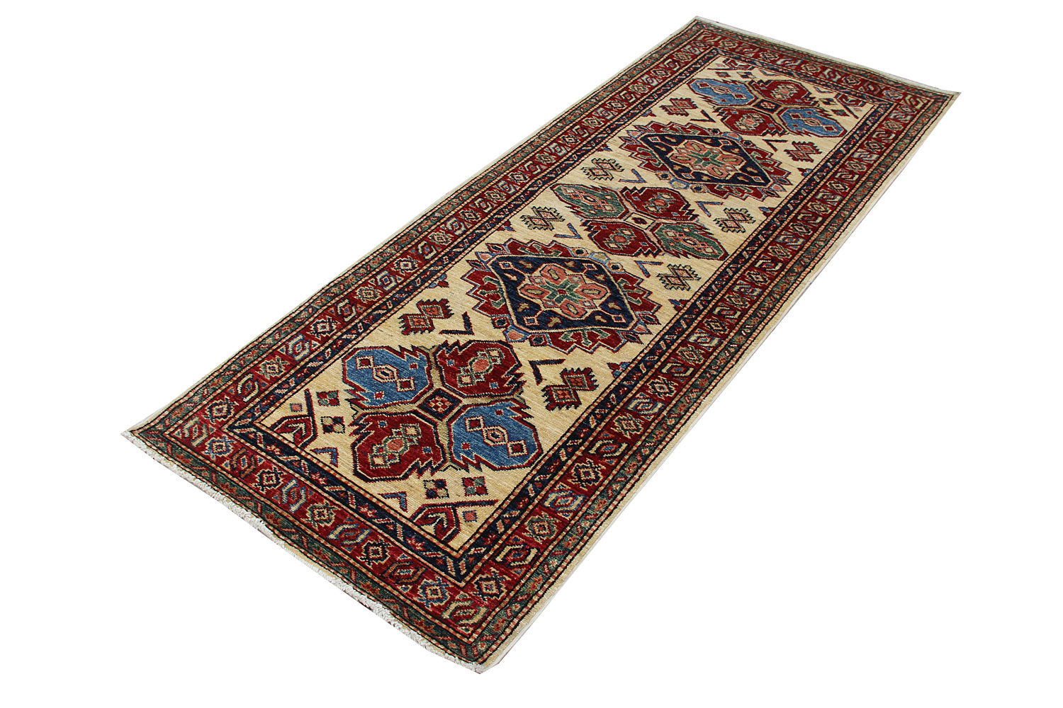 Ivory Handmade SUPREME KAZAK Rug Runner