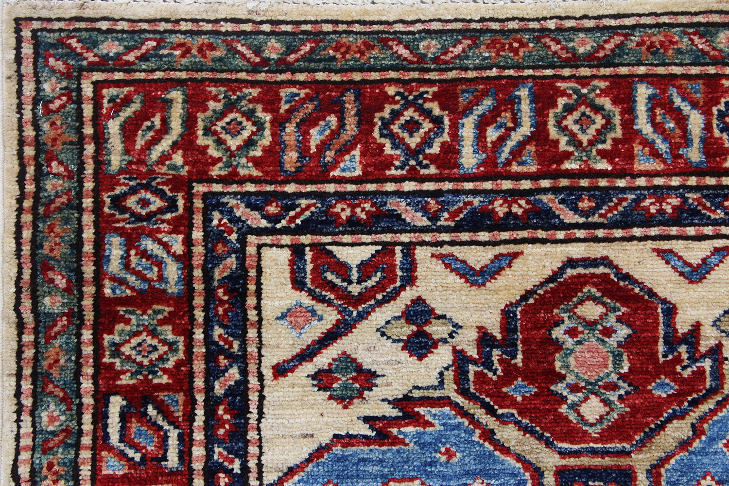 Ivory Handmade SUPREME KAZAK Rug Runner