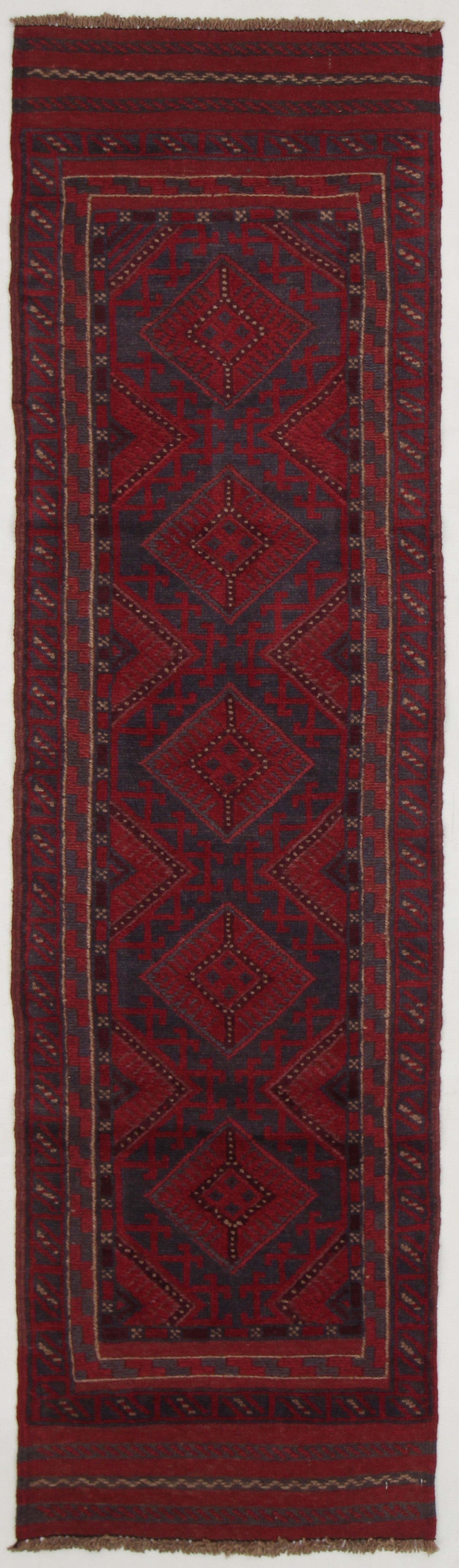2' 6" x 8' Multy Handmade Mashwani Afghan Rug Runner