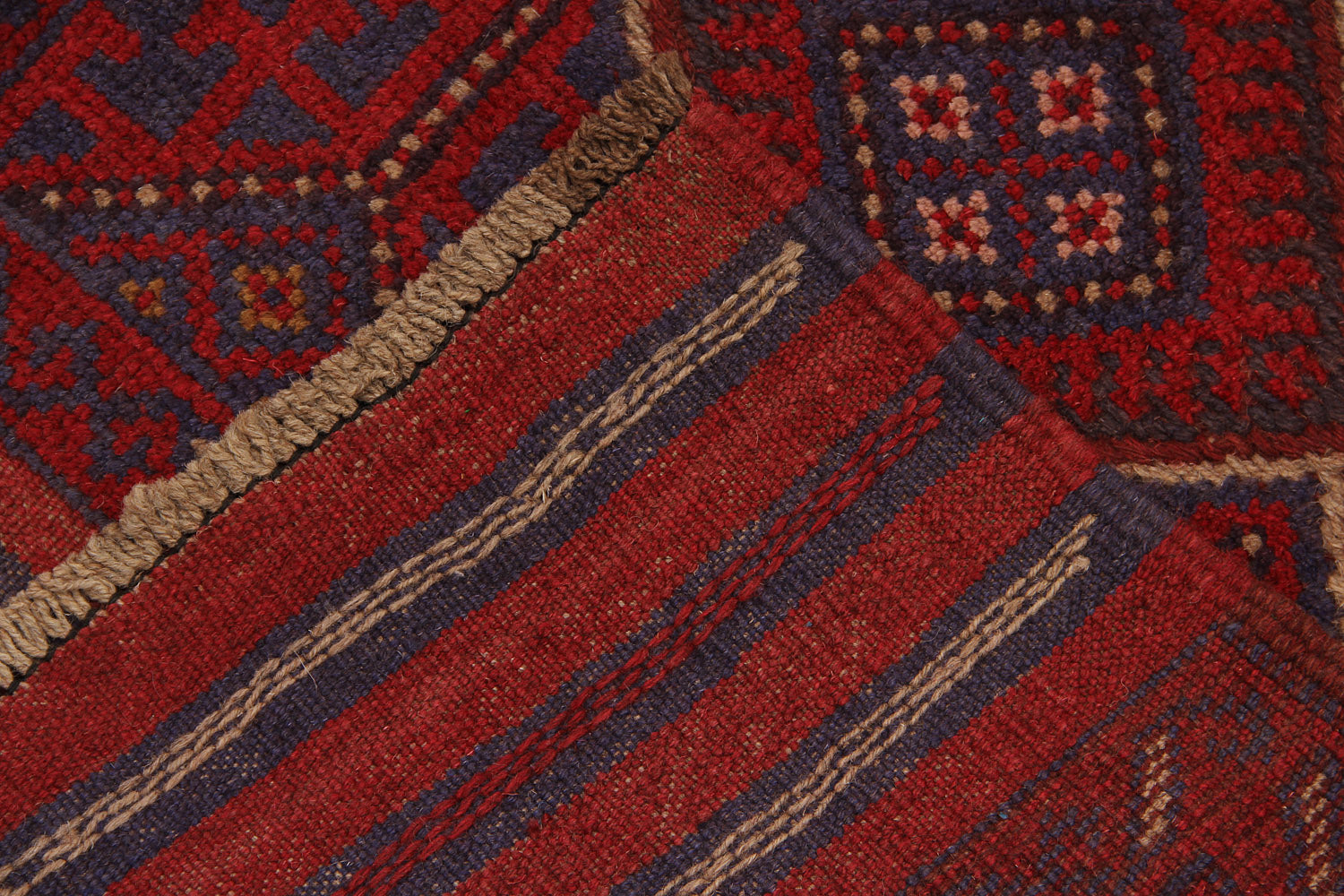 2' 6" x 8' Multy Handmade Mashwani Afghan Rug Runner