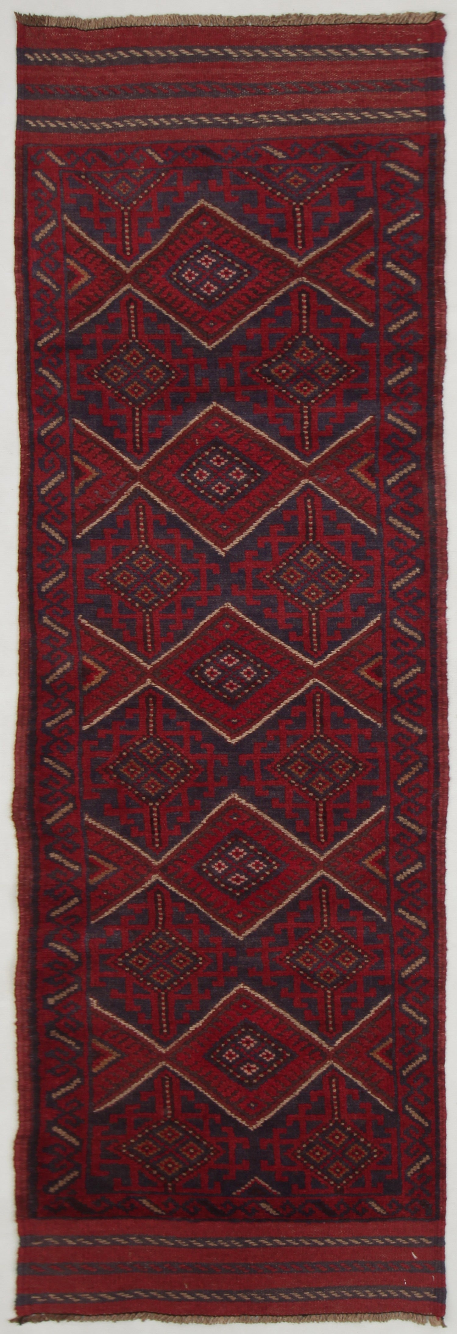 2' 6" x 8' Multy Handmade Mashwani Afghan Rug Runner