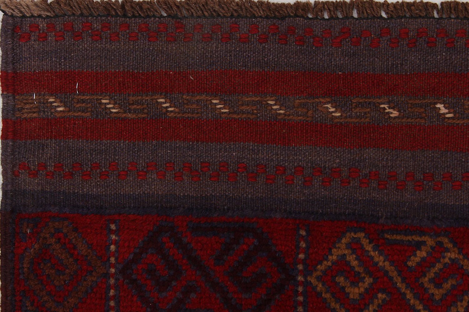 2' 6" X 9' Multy Handmade Mashwani Afghan Rug Runner